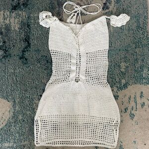 Hand crocheted bikini cover up🌴